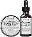 Majestic Pure Beard Oil and Balm Kit, All Natural Beard Conditioner - Style, Shape and Moisturize Beard, Mustache & Skin, Great Gifts For Men, 1.7 oz + 1 oz