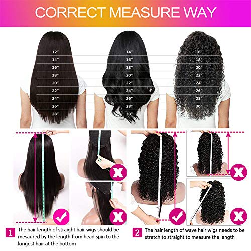 Lace Front Wigs Human Hair Curly Wave 13x4 Kinky Curly Lace Front Wig Human Hair Pre Plucked with Baby Hair Brazilian Wet and Wavy Lace Frontal Wig for Women 150% Density Natural Black Color 20 Inch