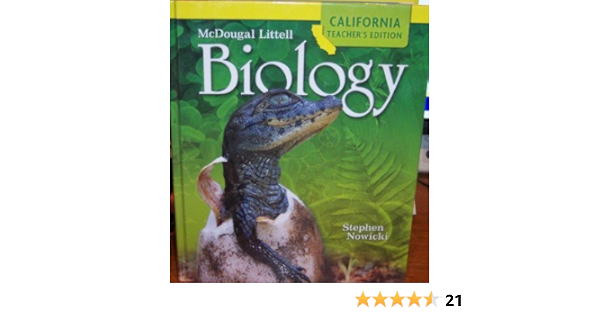  Biology California Grades 9 12 Teacher S Edition Mcdougal Littell Biology 9780618725151 Mcdougal Littel Books