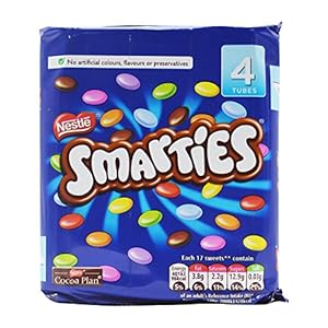 Nestle Smarties 4 Tube Pack Pouch, 152 g