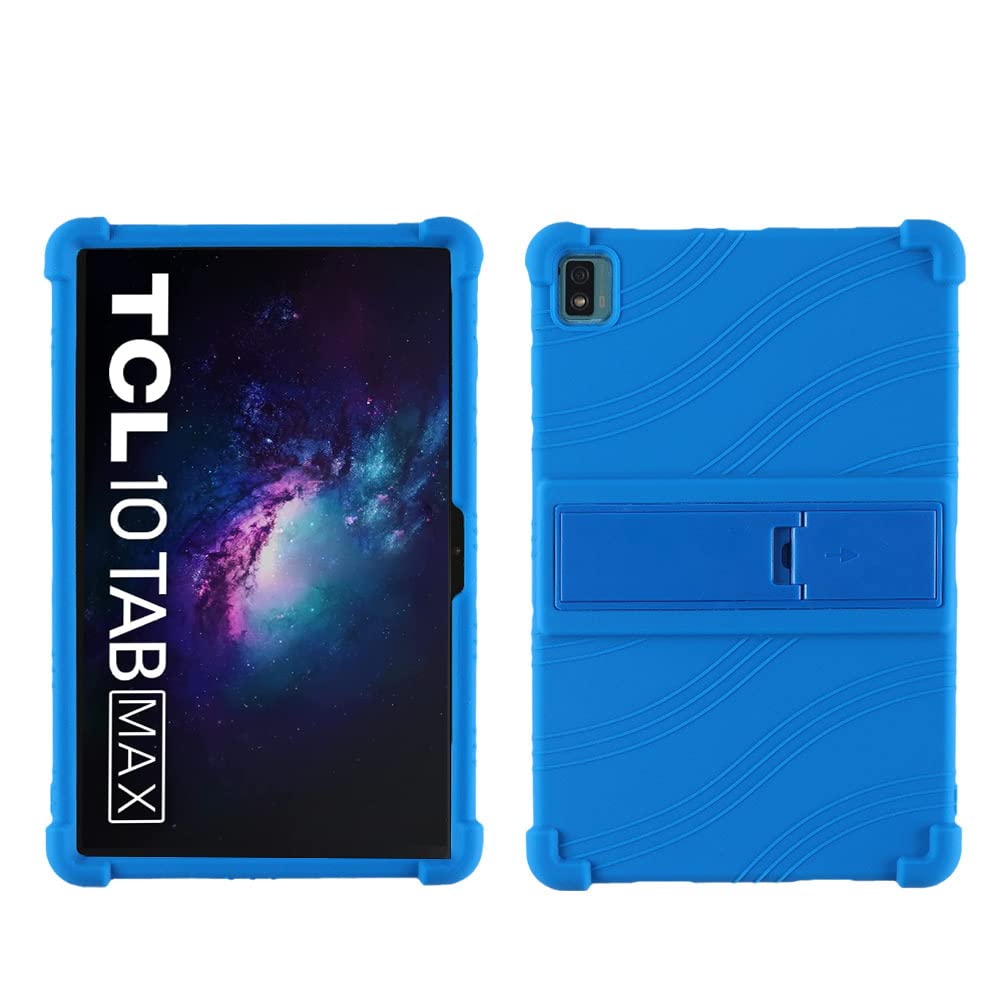 LEHEE Case for TCL 10 Tab Max 4G 10.36", Adjustable Soft Silicone Kids Friendly Protective Cover for TCL 10 Tab Max 4G (10.36"), Dark Blue