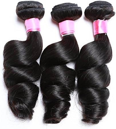 Peony Hair 8A Grade Brazilian Loose Wave hair Virgin Remy Human Hair Weave 4 Bundles Uprocessed Virgin Hair Natural Color