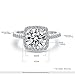 J.Étoile Women Wedding Ring 2 Carat Round Brilliant Cubic Zirconia Engagement Promise Anniversary Ring Solitaire Wedding Band Bridal Set, JPR004-9W