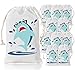 Kreatwow Shark Party Favor Bags Shark Goodie Drawstring Gift Bags for Shark Party Supplies 5 x 8 inches 10 Pack