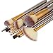 Angeltyr Makeup Brushes Set - Foundation Contour Eyebrow Eyeliner Eyelash Lip Powder Brush (12pcs, Champagne)