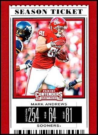 Amazoncom 2019 Panini Contenders Draft Picks Season Ticket