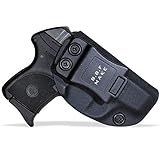 B.B.F Make IWB KYDEX Holster Fit: Ruger LCP 380 Auto | Retired Navy Owned Company | Inside Waistband | Adjustable Cant | US KYDEX Made