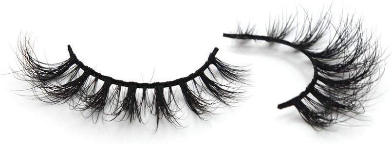 Arison 3D Mink Strips Lashes False Fake Eyelashes Wispy Silk Reusable Handmade Real Long Fur Soft Dramatic Natural Look 1 Pair Package for Women Makeup