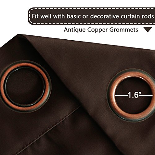image for H.VERSAILTEX Three Pass Microfiber Blackout Thermal Insulated Grommet 