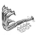Mitsubishi Lancer 4-2-1 Design 2-PC Stainless Steel Exhaust Header Kit - 2.0L 4G94 4G63