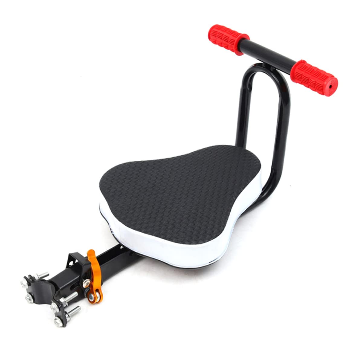 Baby Bike Seat Child Bike Saddle Safety Handle Front Mount Seat Foldable Baby Chair Bicycle Accessories Quick Release Bike Seat for Kids Bike Accessories.