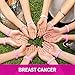 YoleShy 48 PCS Breast Cancer Awareness Bracelets Pink Ribbon Silicone Sports Bracelets for Women Men