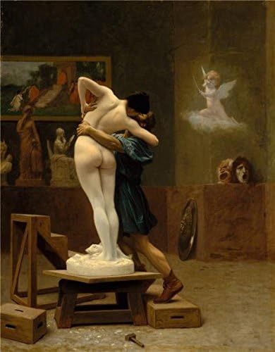 Perfect Effect Canvas ,the Reproductions Art Decorative Prints On Canvas Of Oil Painting 'Jean-Leon Gerome-Pygmalion And Galatea,1890', 18x23 Inch / 46x59 Cm Is Best For Powder Room Gallery Art And Home Gallery Art And Gifts