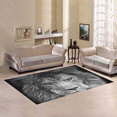 Love Nature Sweet Home Modern Collection Custom Lion Area Rug 7'x5' Indoor Soft Carpet
