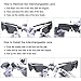 OBERLY Baseball Polarized Sunglasses, Sports Glasses with 4 Interchangeable Lenses for Men Women Cycling Fishing Running Driving Bicycle Golf