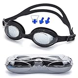 MAIMAI Swim Goggles, Swimming Goggles for Adult Men Women Youth Kids Child, Anti Fog UV Protection,with Ear Plugs.Nose Clip
