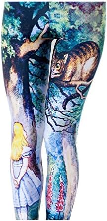 UPSUN Women's Funky 3D Print Stretchy Milk-silk Fabric Leggings/Tights Yoga Pants - Girl and Cat (Plus Size-XL)