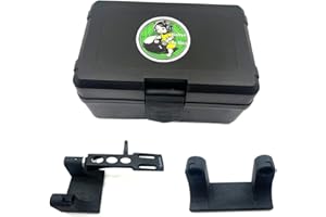 JQSKUNP Turntable Cartridge Storage Case Black for AT6003R Smart Design Universal Cartridge Keeper Box, Record Player Stylus Holder…