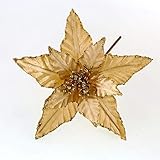 FUNARTY 1 Pieces Glitter Poinsettia Christmas Tree