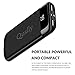 Quslly 20000mAh Portable Power Bank with Dual USB 2.1A Output and 1.0A Input - Black