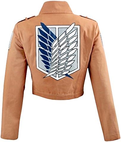 Ru Xing Cosplay Attack On Titan Shingeki No Kyojin Recon Corps Jacket Coat Costume (XS)