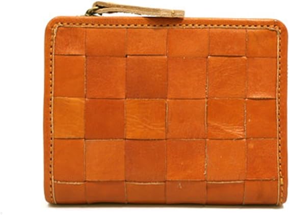 Amazon Co Jp Fes フェス 財布 メッシュ レザー 本革 折り財布 カウレザー ナチュラル プレゼント 母の日 Gift ラッピング 無料 キャメル 服 ファッション小物