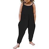 Kislio Toddler Baby Girls Jumpsuit One Piece Mermaid Romper Sleeveless Strap Summer Outfits Pockets Clothes 1-6 Years