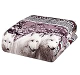 3 Piece Set Mountain Wolves Soft 3d Comforter Set (08) (Queen)
