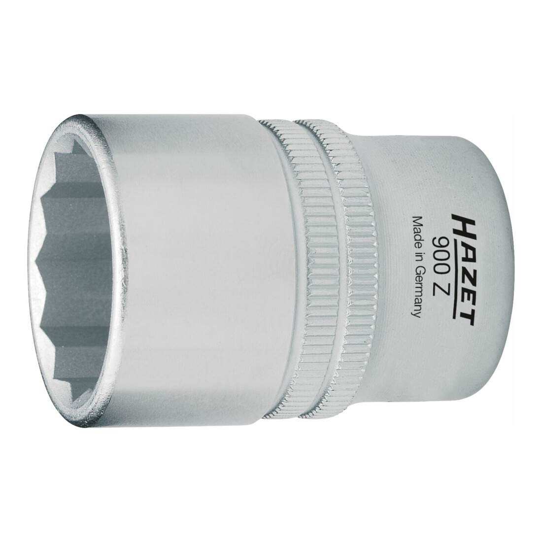 HAZET 900Z-25 44 mm 12-Point Traction Profile Socket - Chrome-Plated/Polished