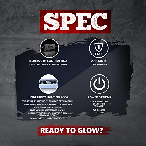 OPT7 Aura Pro Underglow for Truck/SUV Aluminum, Bluetooth APP LED