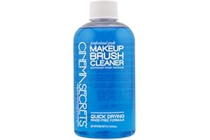 Cinema Secrets Original Blue Vanilla Makeup Brush Cleaner Solution - Professional Cleanser for Makeup Brushes - Quick-Drying, Rinse-Free Formula - Removes Stubborn Waterproof Make Up