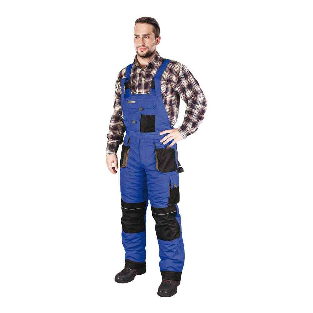 Leber&Hollman LH-FMNW-B_NBSXXL Formen Protective Insulated Bib-Pants, Blue-Black-Grey, XXL Size