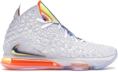 white lebron 17