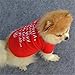 Pet Shirt,Haoricu Winter Christmas Dog Cotton Costume Small Dog Cat Pet Clothing Puppy T Shirt Apparel Warm Pullover High-grade Embroidered (S, Red)
