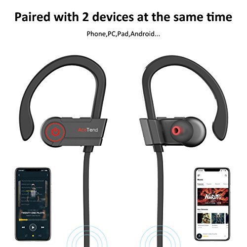 Bluetooth Kopfhörer,AceTend Bluetooth Kopfhörer V4.1 In Ear Wireless Sport Headset IPX7 Wasserschutz Ohrhörer mit Mikrofon für iPhone, iPad, Samsung und mehr