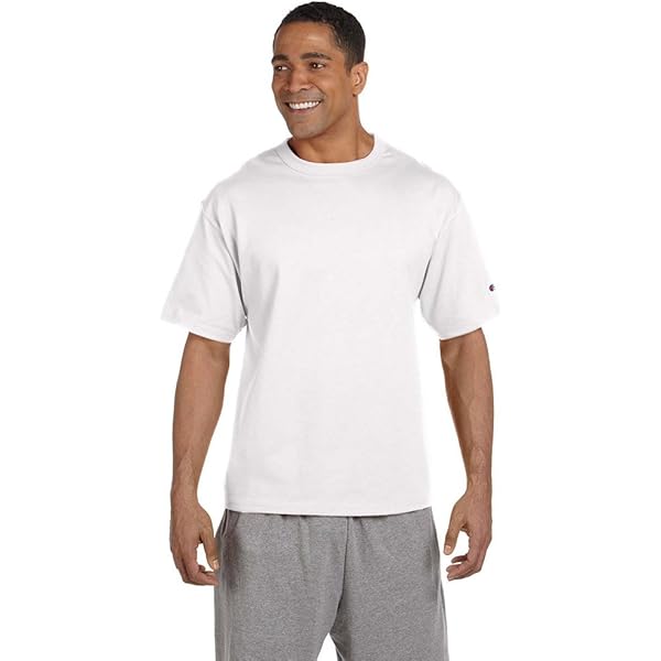 Champion Heritage 7 oz. Jersey T-Shirt, Small, White | Amazon.com