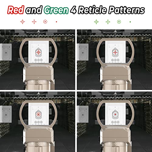 Reflex Sight, Ohuhu Red Green Dot Gun Sight Scope Reflex Sight