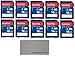 10 Pack SanDisk SD HC 16 GB Class 4 Flash Memory Card SDSDB-016G Retail - with Everything But Stromboli (tm) Microfiber Cleaning Cloth