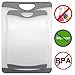 Cutting Board Set - 2 Poly Plastic Kitchen Boards - OK in Dishwasher -Beats Wood Glass Bamboo - Grey
