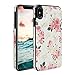 Compatible with iPhone Xs Max Case, iPhone Xs Max 6.5 inch Wallet Case PU Leather Magnetic Closure Stand Feature Flip Skin TPU Cover with Card Slots for iPhone Xs Max, Rose Flower