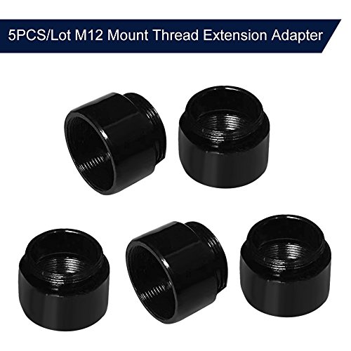 OWSOO 2PCS/Lot M12 Mount Thread Extension Adapter Zinc Alloy Extender M12 Lens Mount Extension Ring for MTV Interface CCTV Lens and Video Security Camera - Thumbnail 7