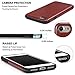 TENDLIN Compatible with iPhone SE 2022/iPhone SE 2020/iPhone 8/iPhone 7 Leather Back Flexible TPU Silicone Hybrid Slim Case (Brown)