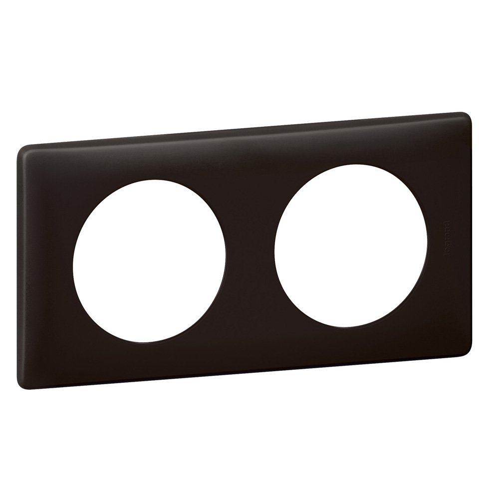Legrand 066742 Céliane Powder Plate 2 Posts Basalt Finish