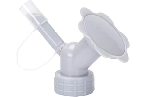 2 in 1 Bottle Sprinkler Dual Watering Spout Ended Nozzle for Bonsai Indoor Seedlings Plant Garden Tool with Stream and 32 Hol