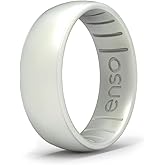 Enso Rings Classic Birthstone Silicone Ring – Unisex Wedding Engagement Band – Comfortable Breathable Band – 6.6mm Wide, 1.75mm Thick