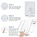 Tobbiheim Makeup Mirror with 10x / 3x / 2x Magnification, Vanity Mirror with 4 LED Tape-lights, Touch Screen, 180°Adjustable Rotation, Dual Power Supply, Cosmetic Mirror for Barthroom Bedroom (White)