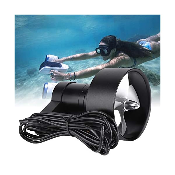Dilwe RC Boot Strahlruder, - 24V - 9.2kg Super Schub - 4-Blatt Propeller - CW - Kabel: 1 m + 14 AWG Kabel + 4 mm… – Bild 6