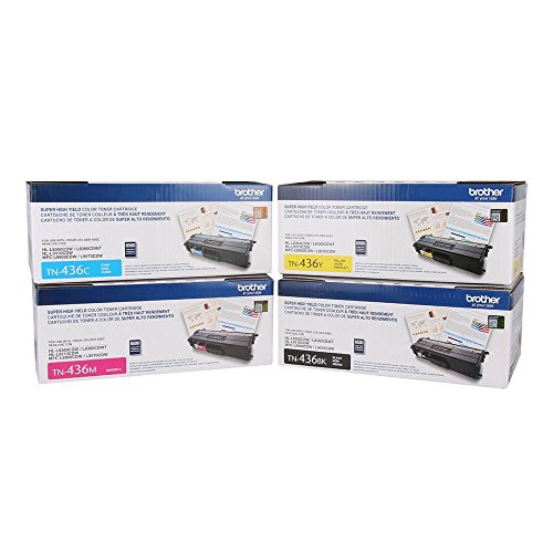 Brother Printer TN436 Super High Yield Toner-Retail Packaging (Multi Pack, Multi Color)