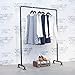 MBQQ Industrial Pipe Clothing Rack,Vintage Commercial Grade Pipe Clothes Racks,Rolling Rack for Hanging Clothes Retail Display,Heavy Duty Steampunk Iron Garment Racks