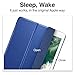 ESR Corner/Bumper Protection Smart Cover Case with Soft TPU Bumper and Auto Wake/Sleep Function for iPad Air 2/iPad 6, Ming Blue